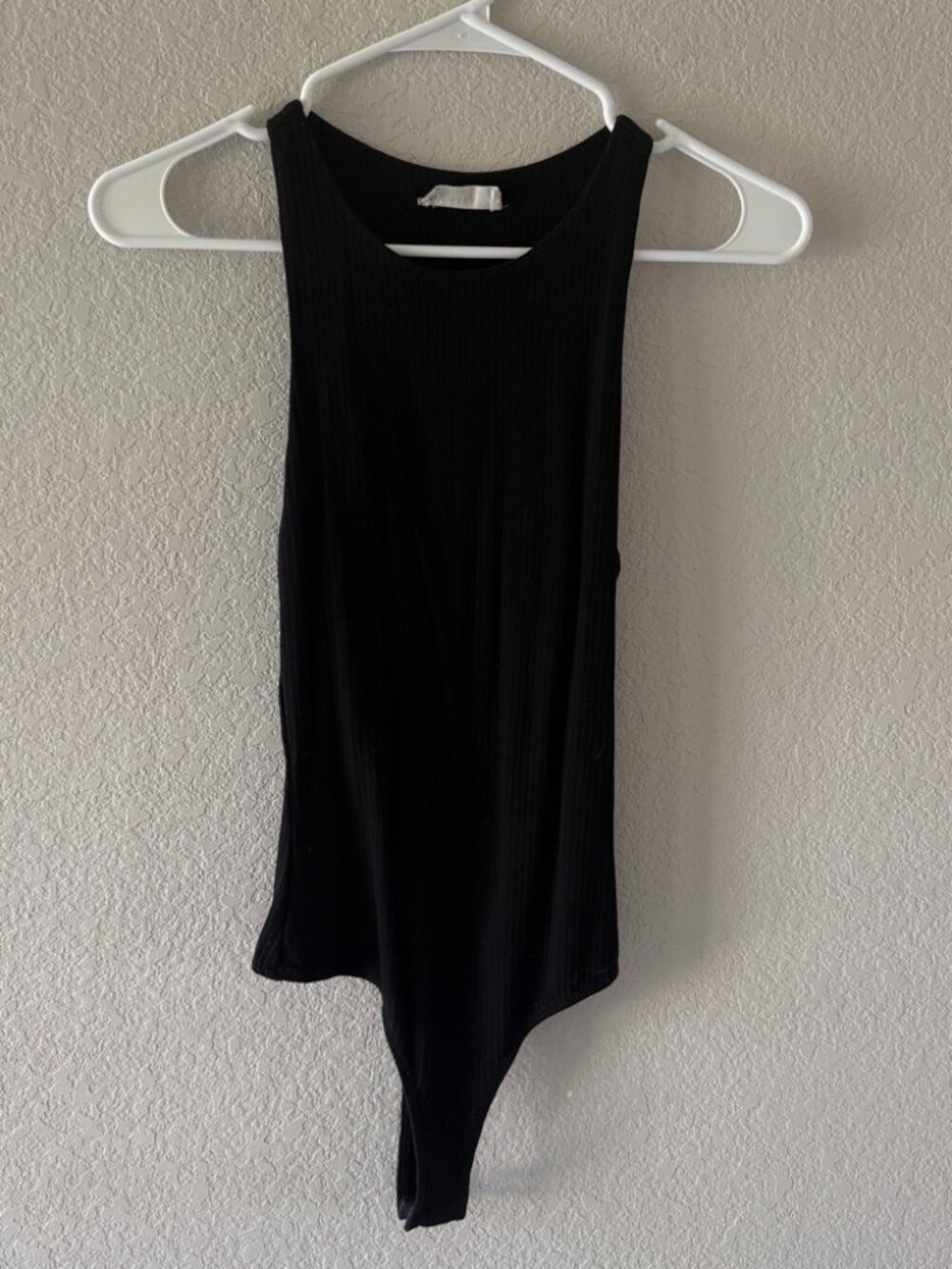 Black Ribbed Racerback Bodysuit 🖤